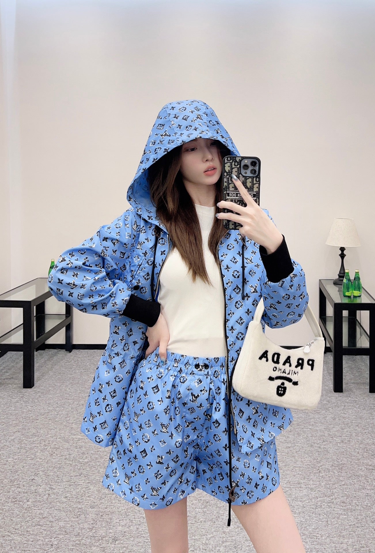Louis *♥New Arrival Hooded Jacket and Shorts Set