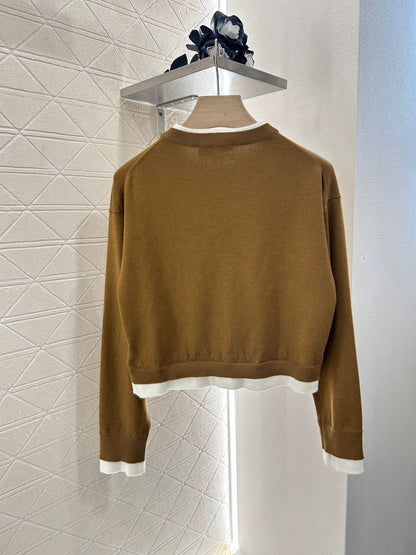 Mi*mi*♥2025 new product Knitted long-sleeved sweater