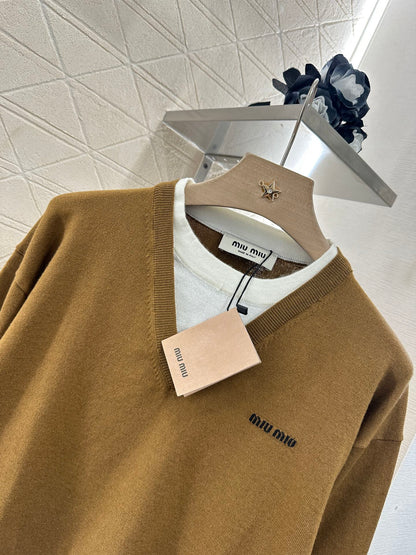 Mi*mi*♥2025 new product Knitted long-sleeved sweater