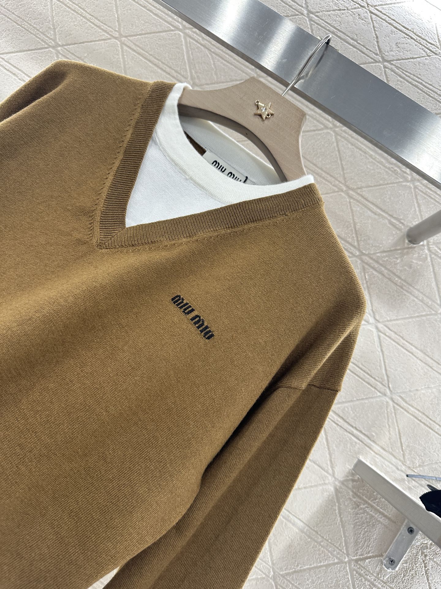 Mi*mi*♥2025 new product Knitted long-sleeved sweater