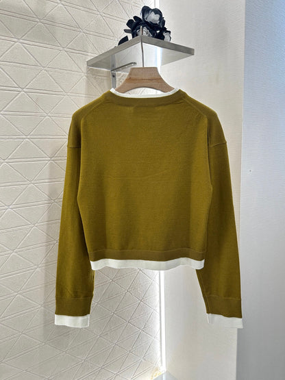 Mi*mi*♥2025 new product Knitted long-sleeved sweater