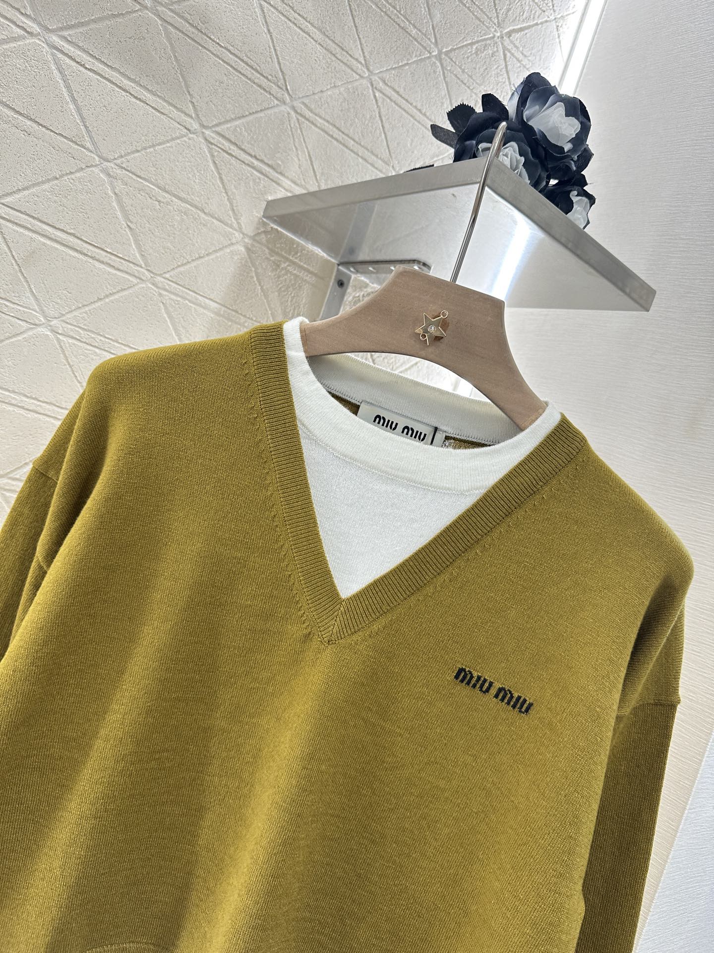 Mi*mi*♥2025 new product Knitted long-sleeved sweater