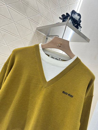 Mi*mi*♥2025 new product Knitted long-sleeved sweater