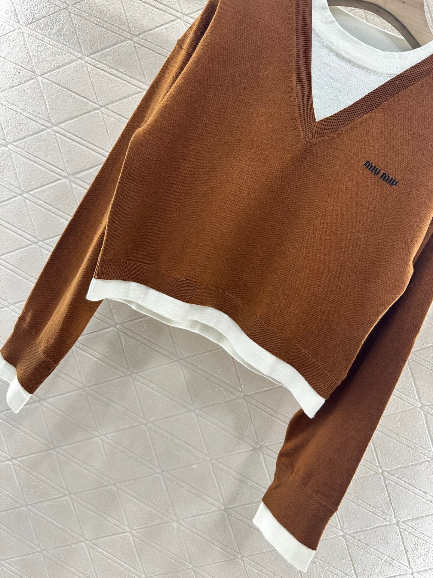 Mi*mi*♥2025 new product Knitted long-sleeved sweater