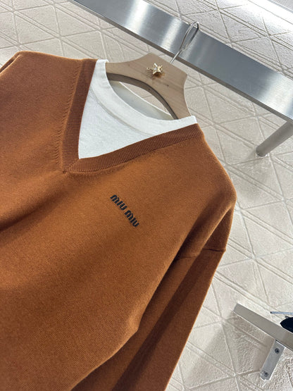 Mi*mi*♥2025 new product Knitted long-sleeved sweater
