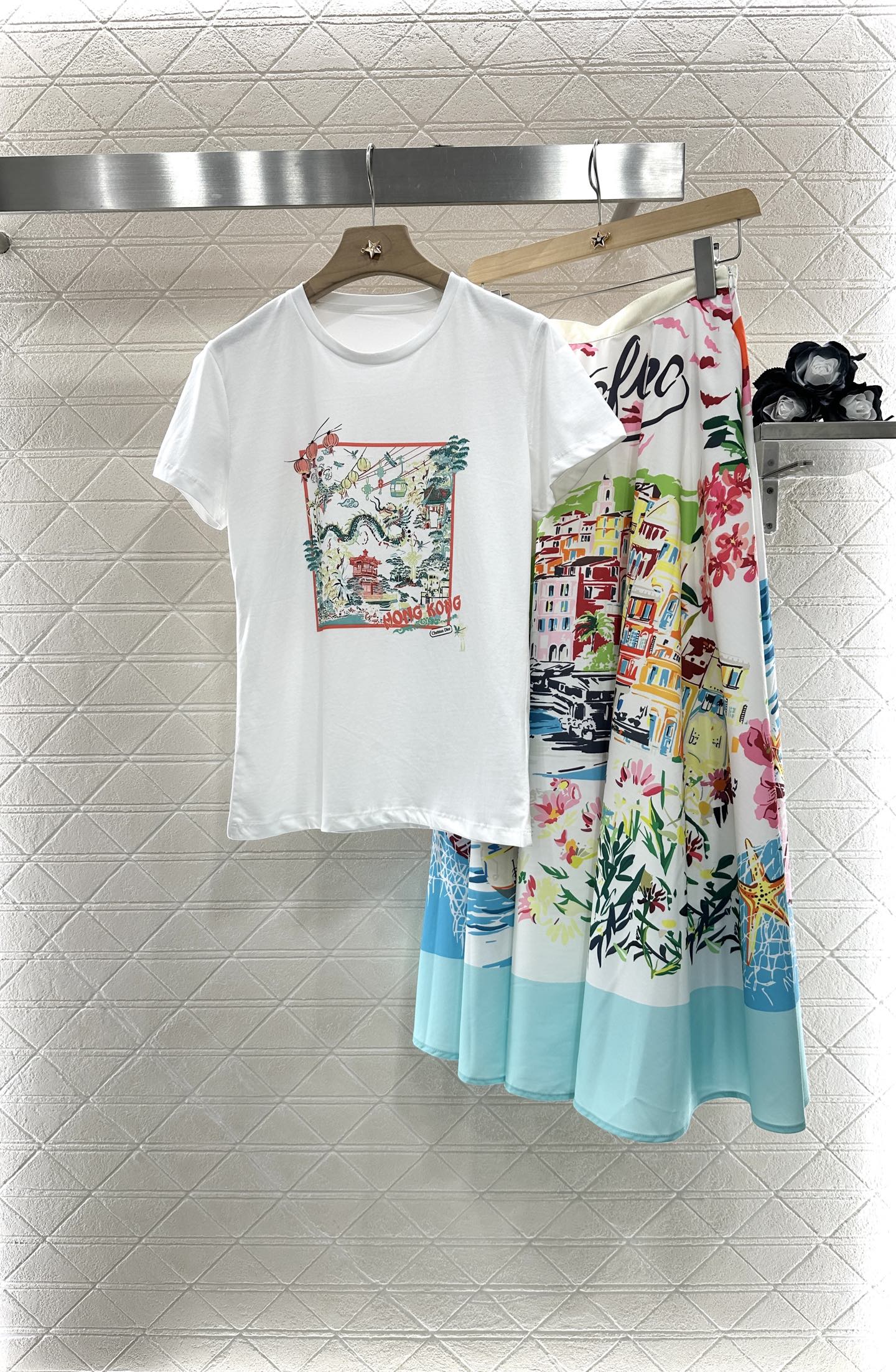 D*♥2025 new product Round neck printed T-shirt