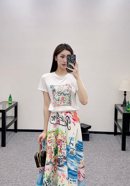 D*♥2025 new product Round neck printed T-shirt