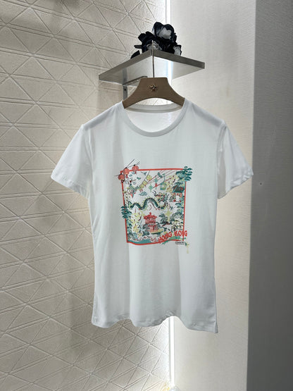 D*♥2025 new product Round neck printed T-shirt
