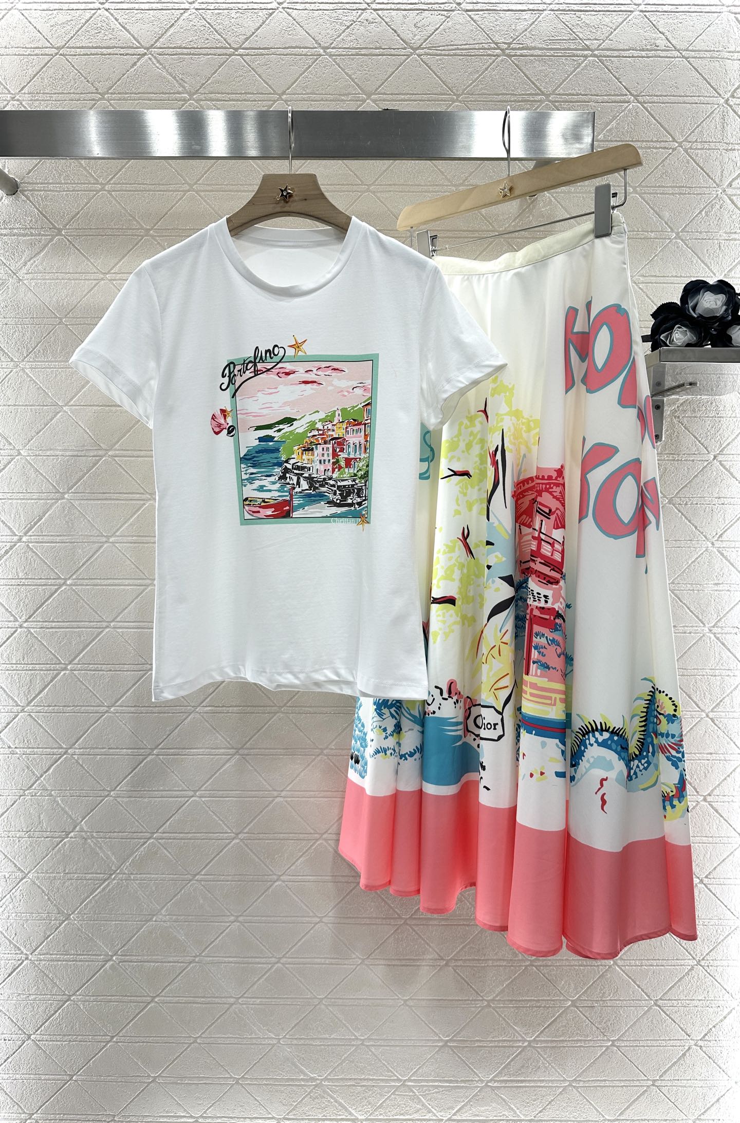 D*♥2025 new product Round neck printed T-shirt