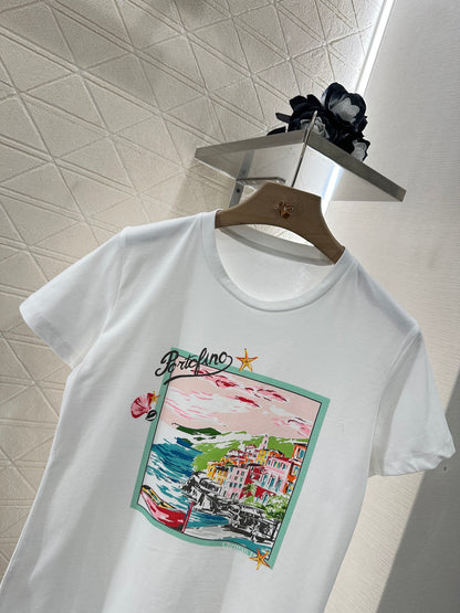 D*♥2025 new product Round neck printed T-shirt