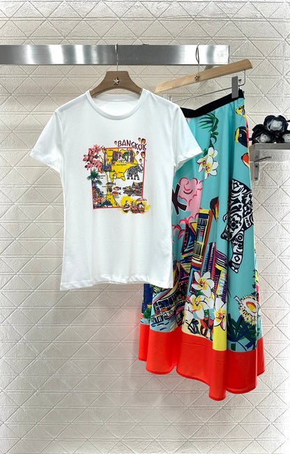 D*♥2025 new product Round neck printed T-shirt