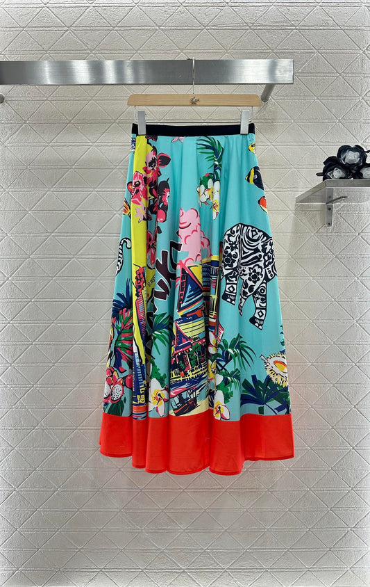 D*♥2025 new product Printed skirt