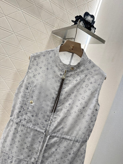 Louis *♥New Arrival Zippered Printed Vest Dress