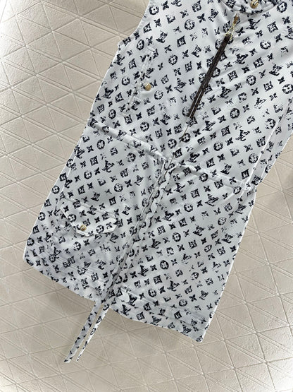 Louis *♥New Arrival Zippered Printed Vest Dress