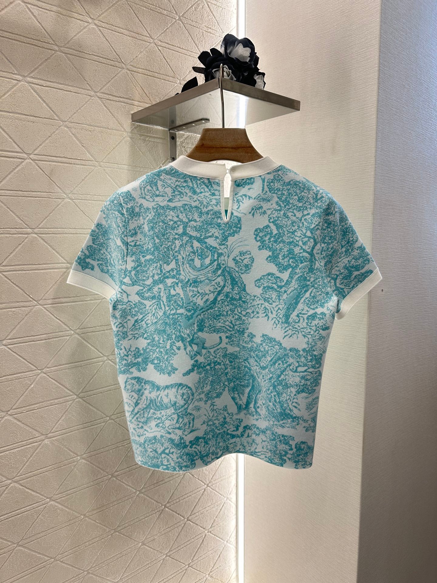 D*♥2025 new product Jacquard knitted short sleeves