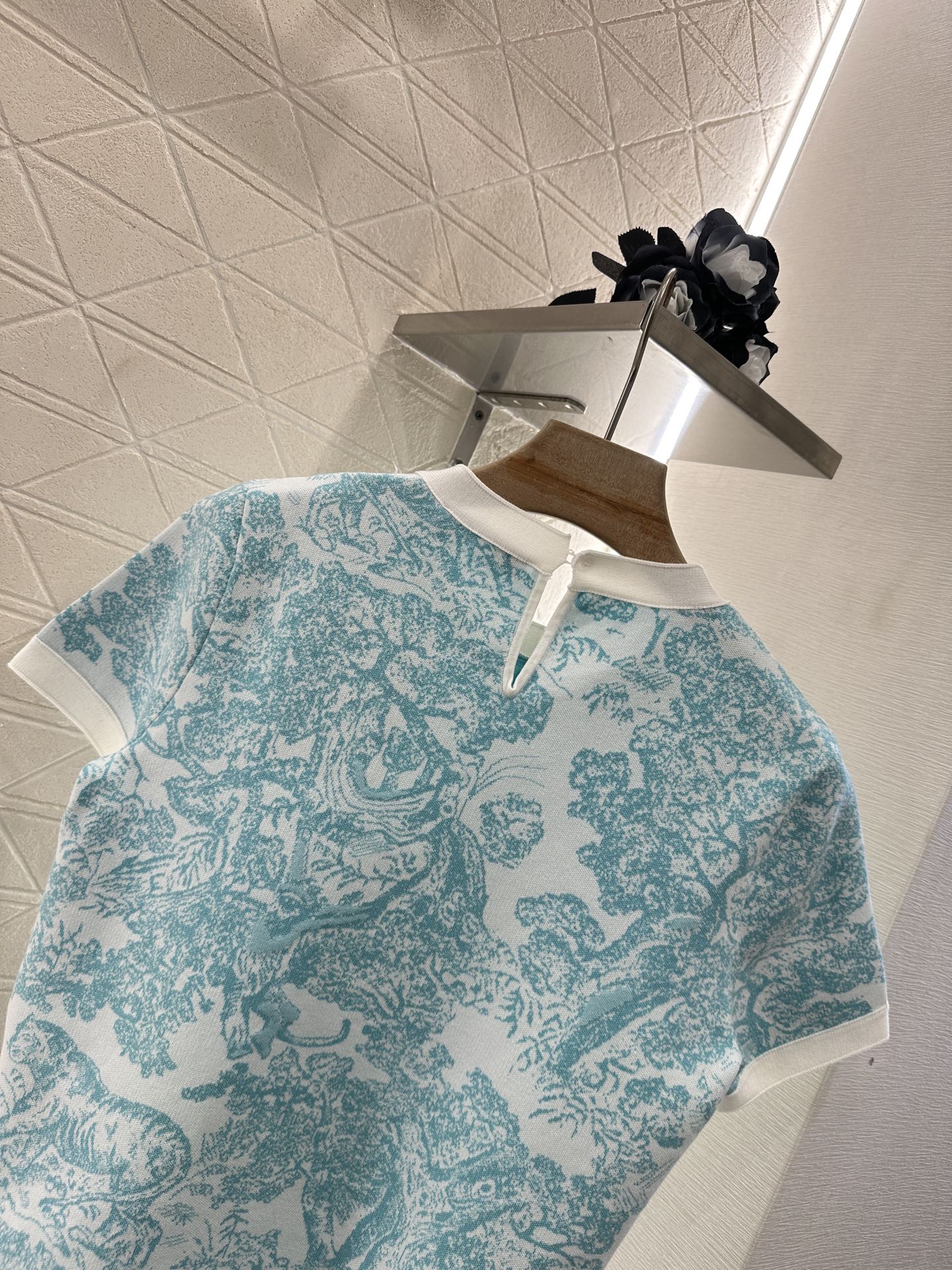 D*♥2025 new product Jacquard knitted short sleeves