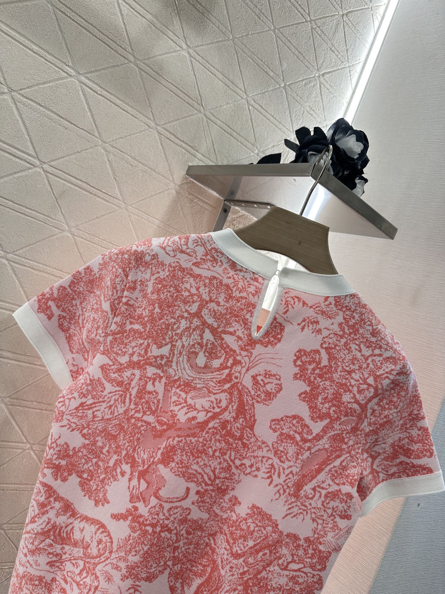 D*♥2025 new product Jacquard knitted short sleeves