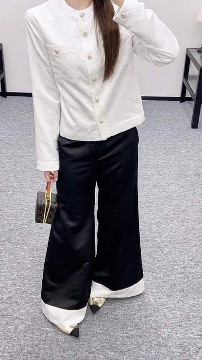 C*♥2025 new products Wide-leg flared trousers