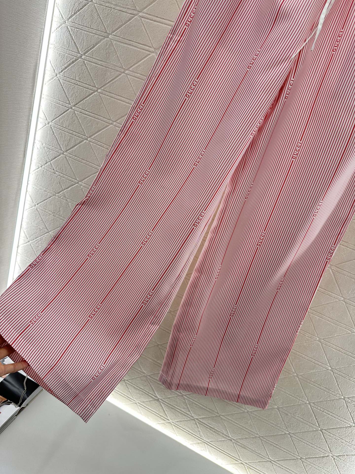 G*♥2025 new product Drawstring striped trousers