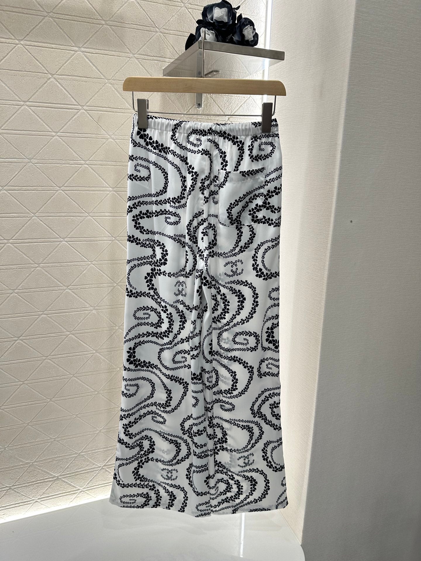 C*♥2025 new product Drawstring printed trousers