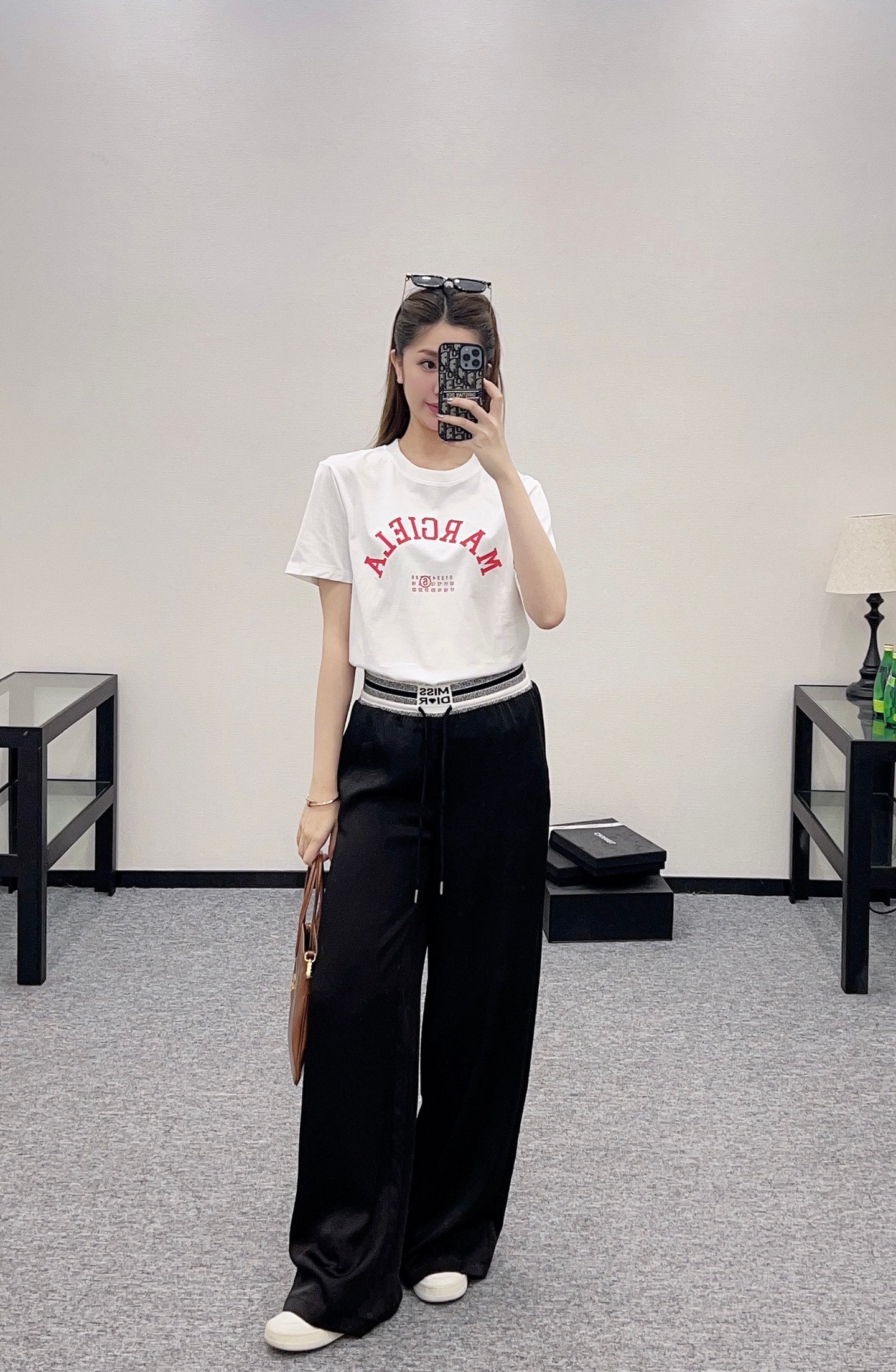 D*♥2025 new product Drawstring webbing trousers