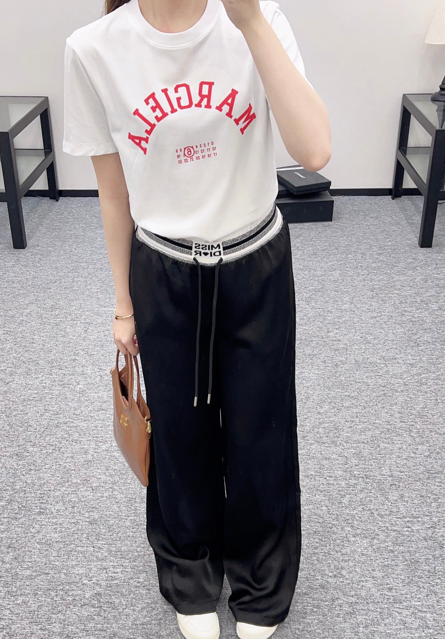 D*♥2025 new product Drawstring webbing trousers