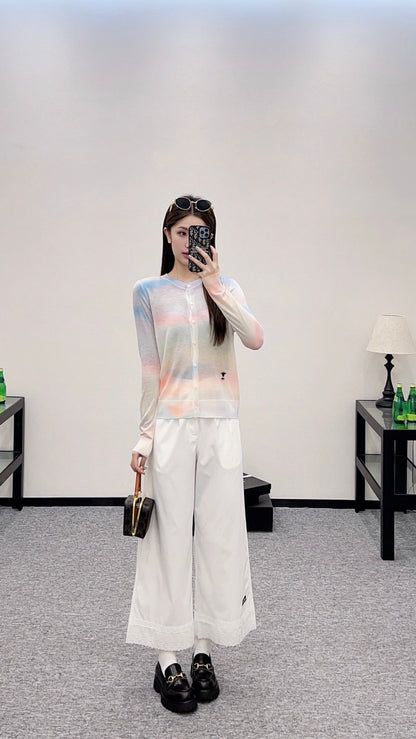 Mi*mi*♥2025 new products Lace cropped pants