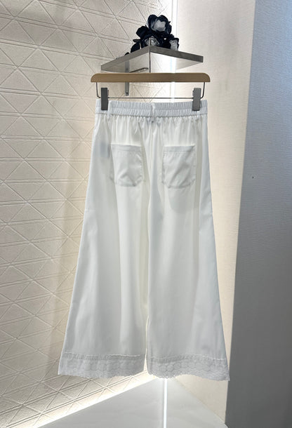Mi*mi*♥2025 new products Lace cropped pants