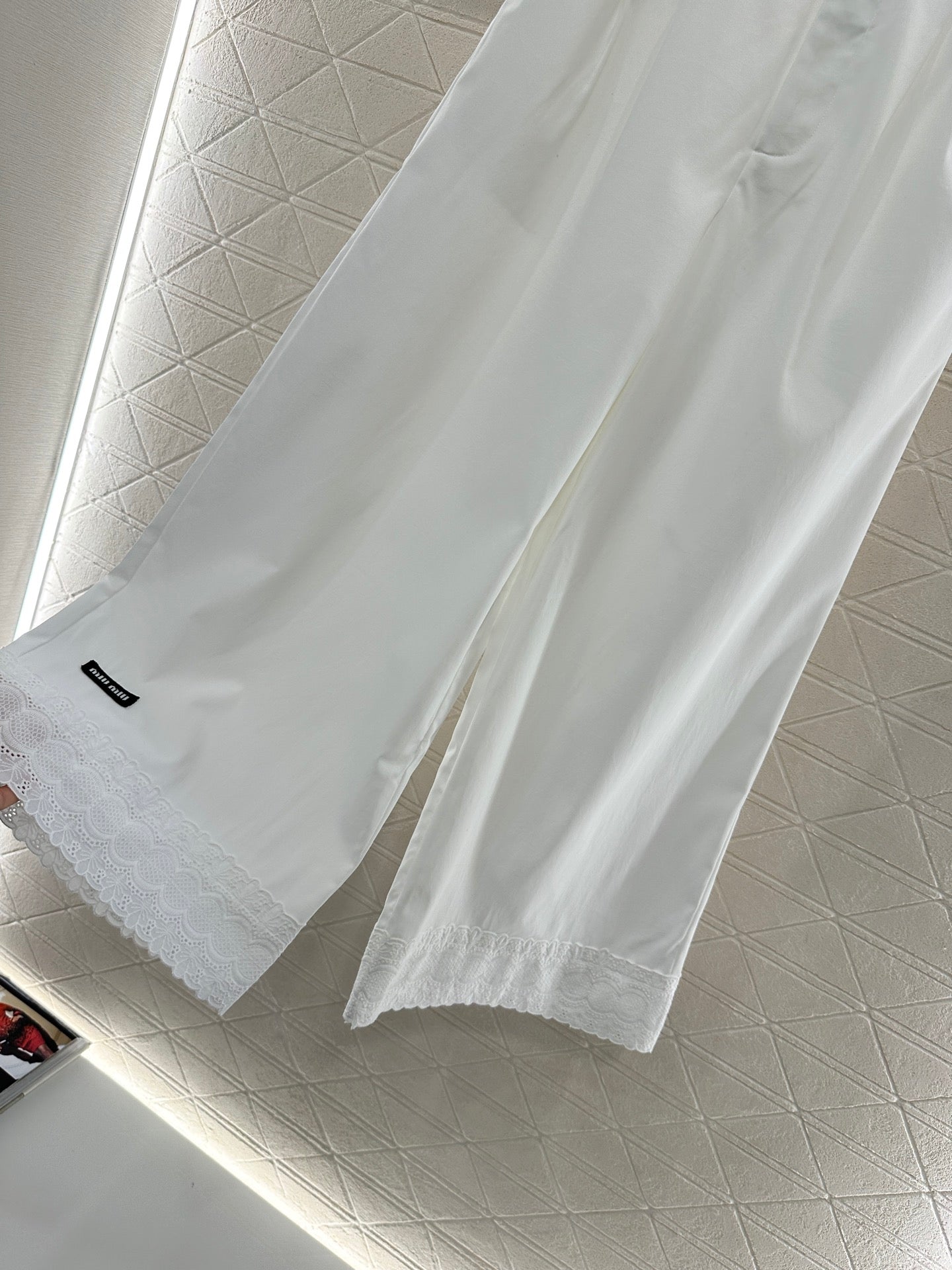 Mi*mi*♥2025 new products Lace cropped pants