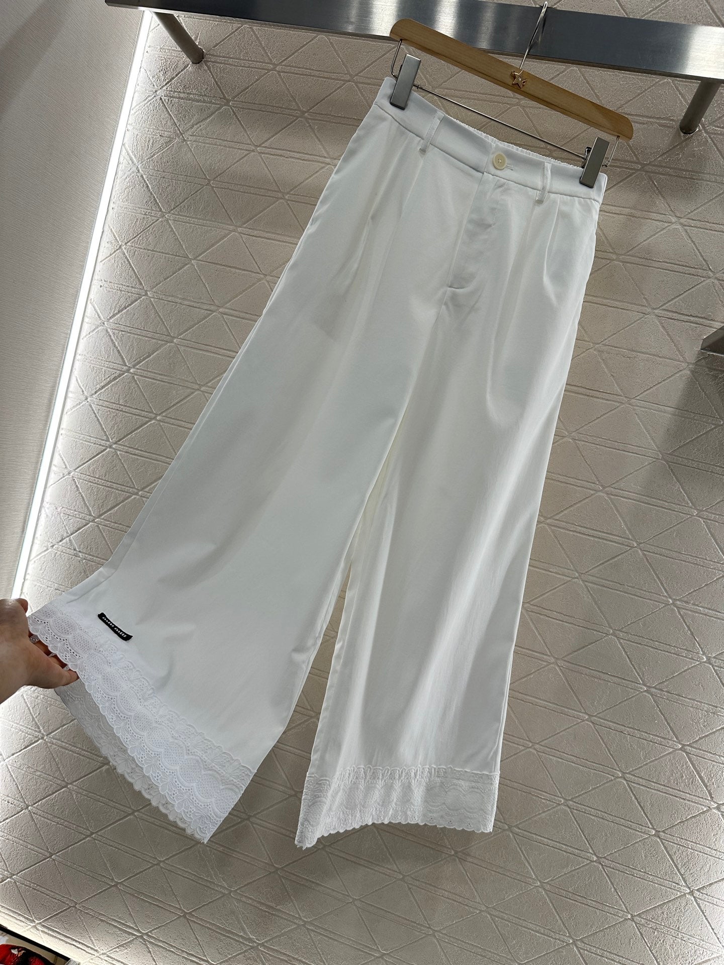 Mi*mi*♥2025 new products Lace cropped pants