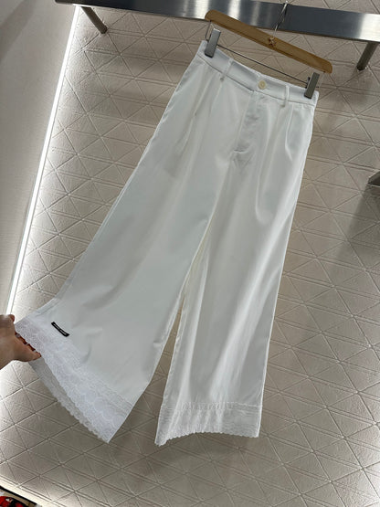 Mi*mi*♥2025 new products Lace cropped pants