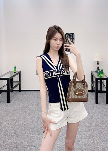 D*♥2025 new product Shawl knitted vest