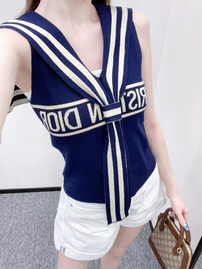 D*♥2025 new product Shawl knitted vest