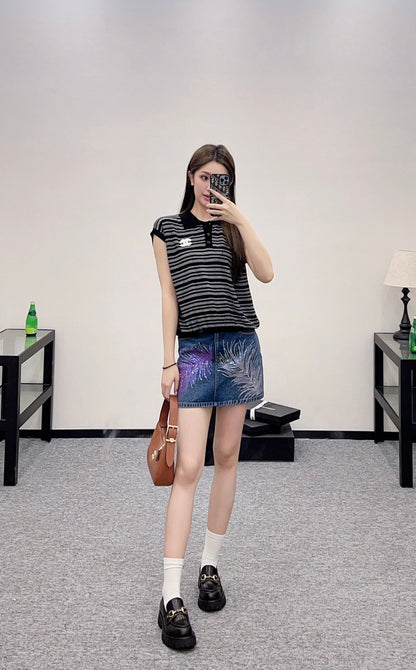 C*♥2025 new product Knitted sleeveless vest