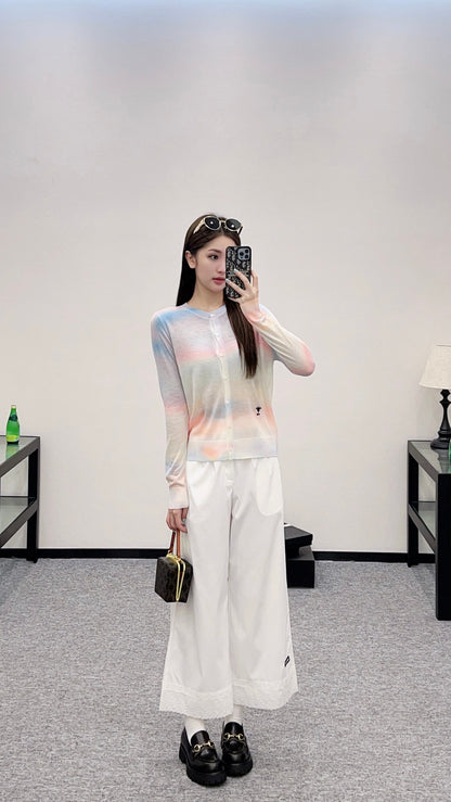 D*♥2024 new product Gradient knitted cardigan