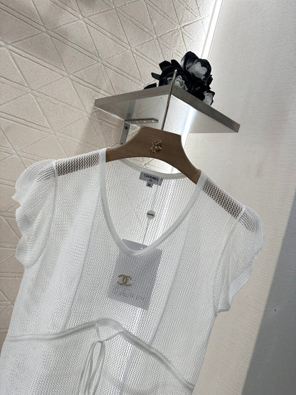 C*♥2025 new product Hollow knitted short sleeves