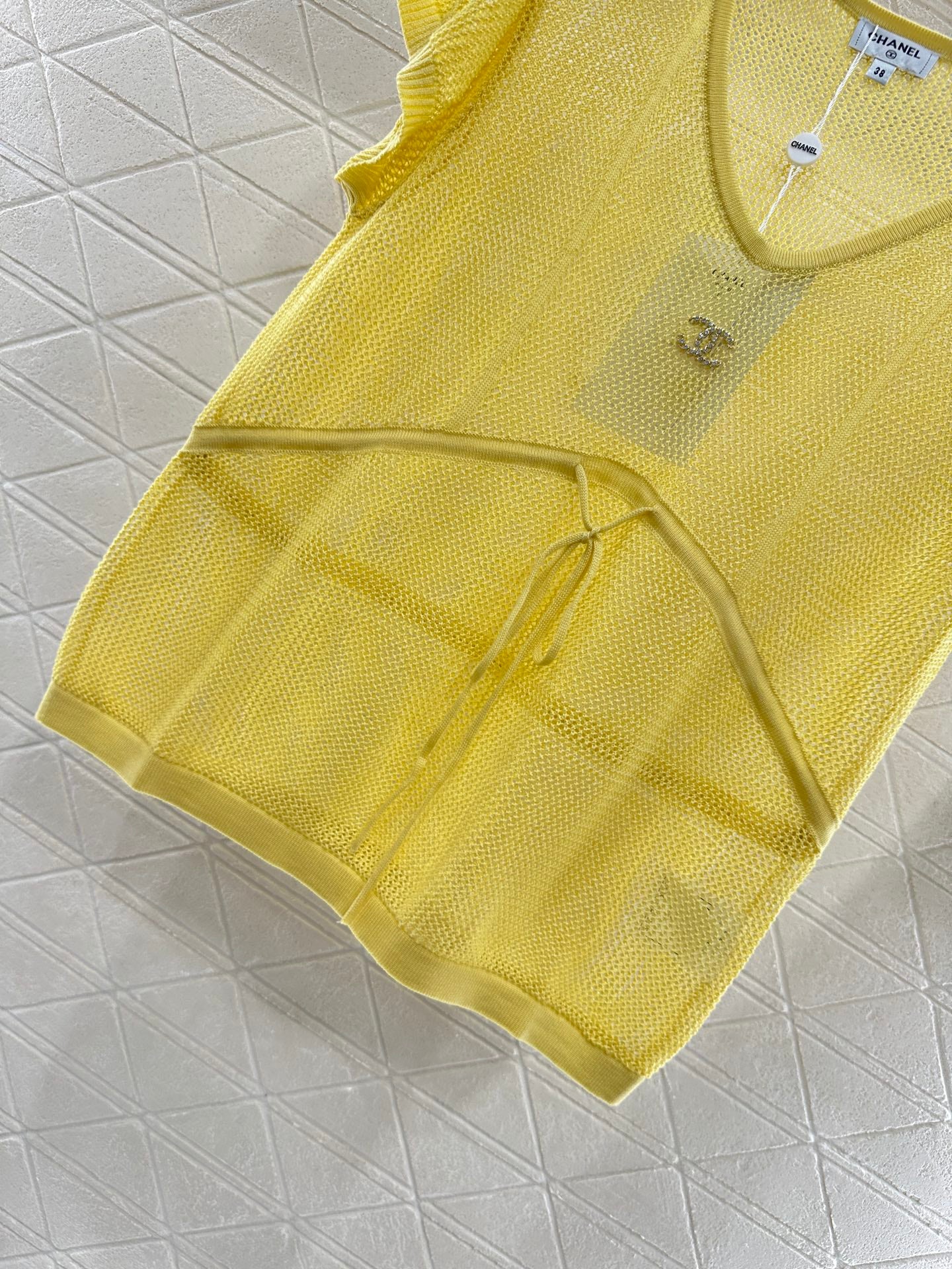C*♥2025 new product Hollow knitted short sleeves