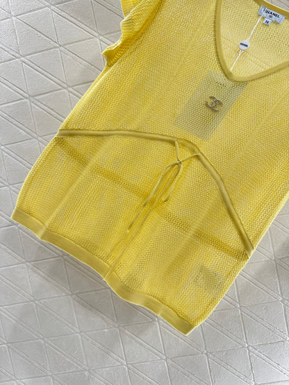 C*♥2025 new product Hollow knitted short sleeves
