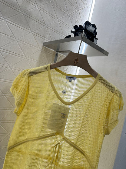 C*♥2025 new product Hollow knitted short sleeves