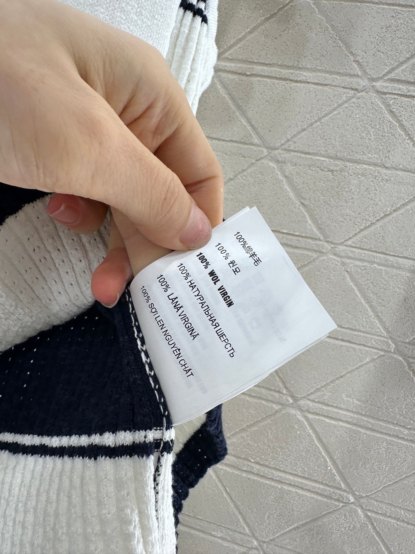 Mi*mi*♥2025 new product Striped knitted vest