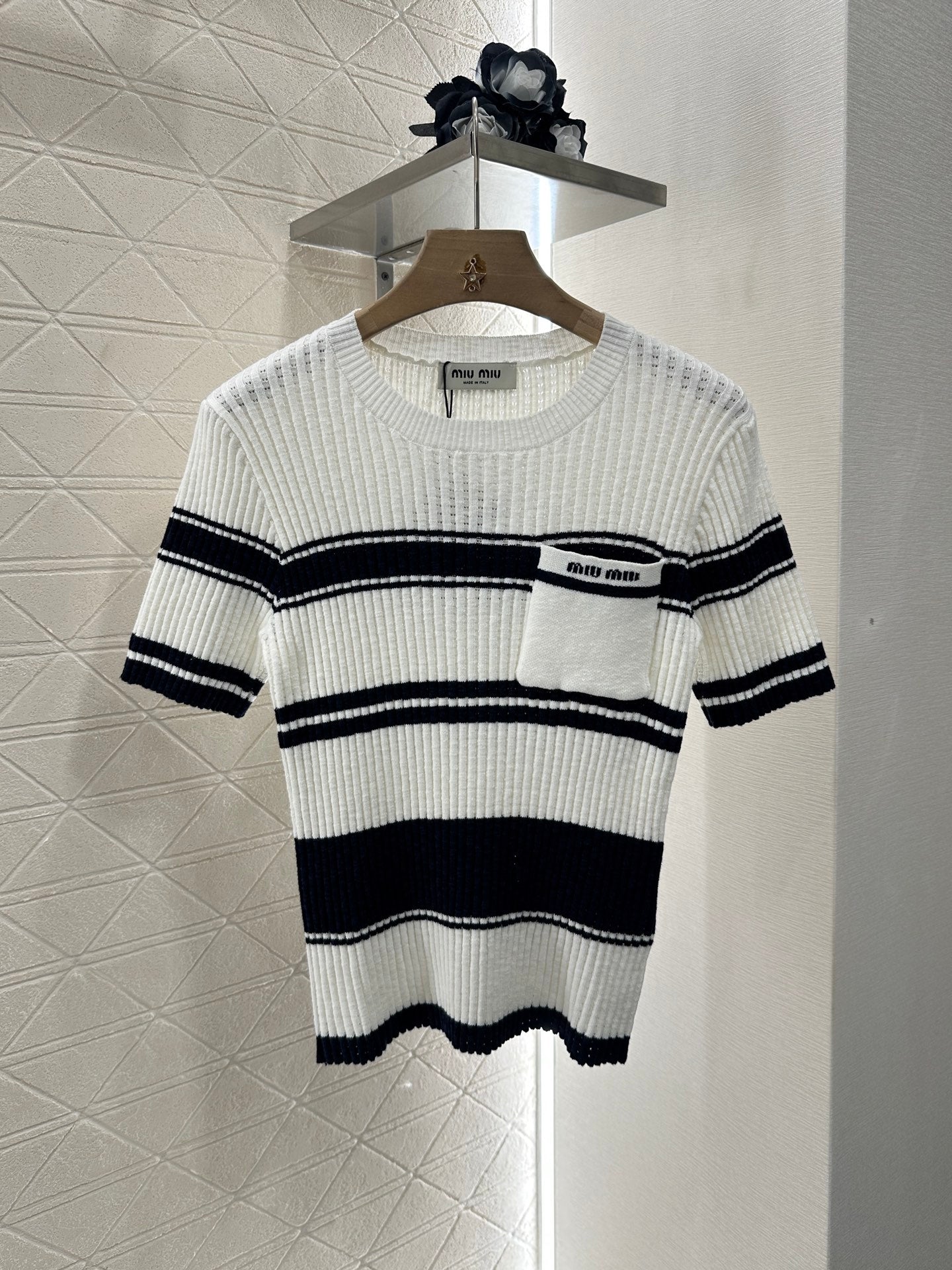 Mi*mi*♥2025 new products Knitted short sleeves