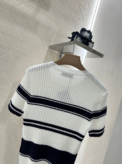 Mi*mi*♥2025 new products Knitted short sleeves