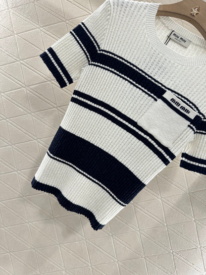 Mi*mi*♥2025 new products Knitted short sleeves