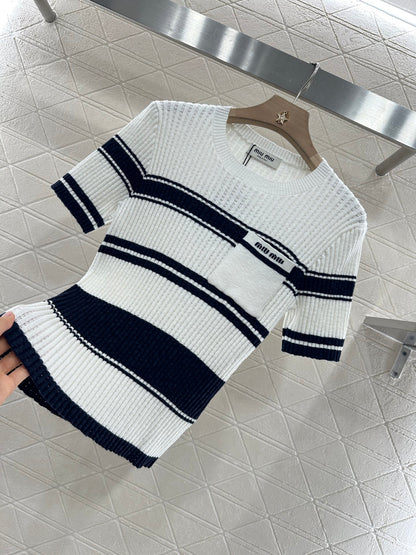 Mi*mi*♥2025 new products Knitted short sleeves