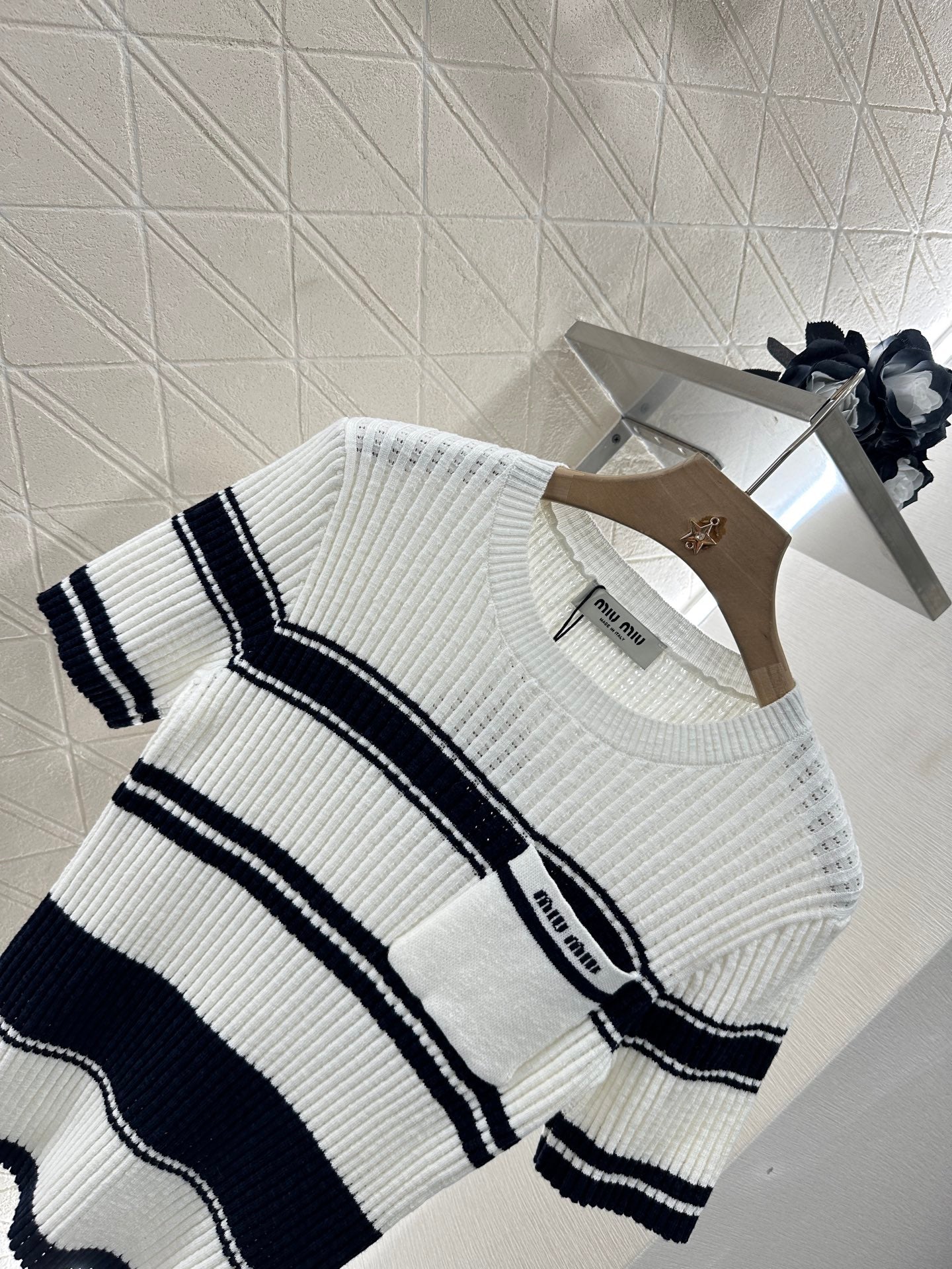 Mi*mi*♥2025 new products Knitted short sleeves