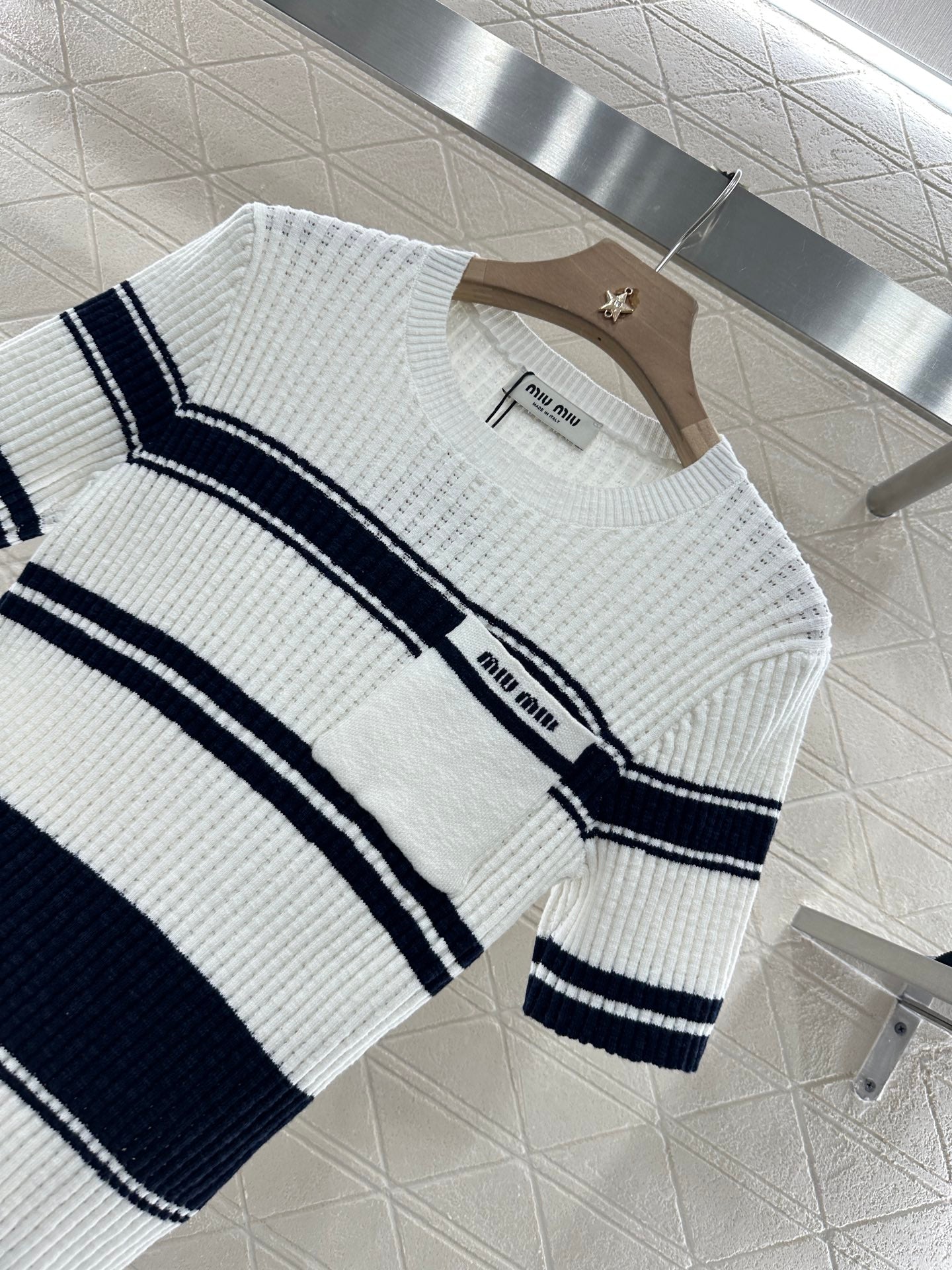 Mi*mi*♥2025 new products Knitted short sleeves