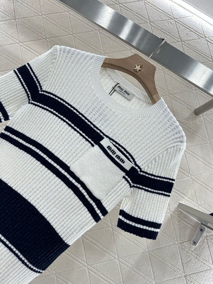 Mi*mi*♥2025 new products Knitted short sleeves