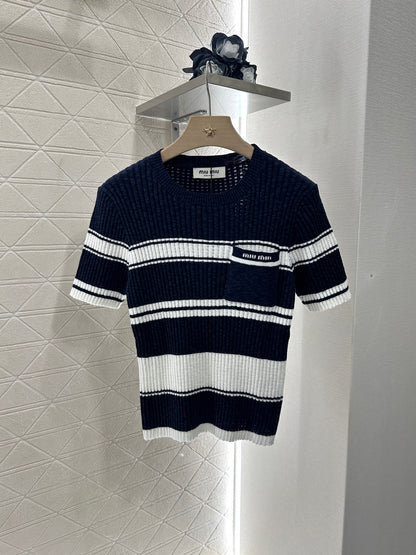 Mi*mi*♥2025 new products Knitted short sleeves