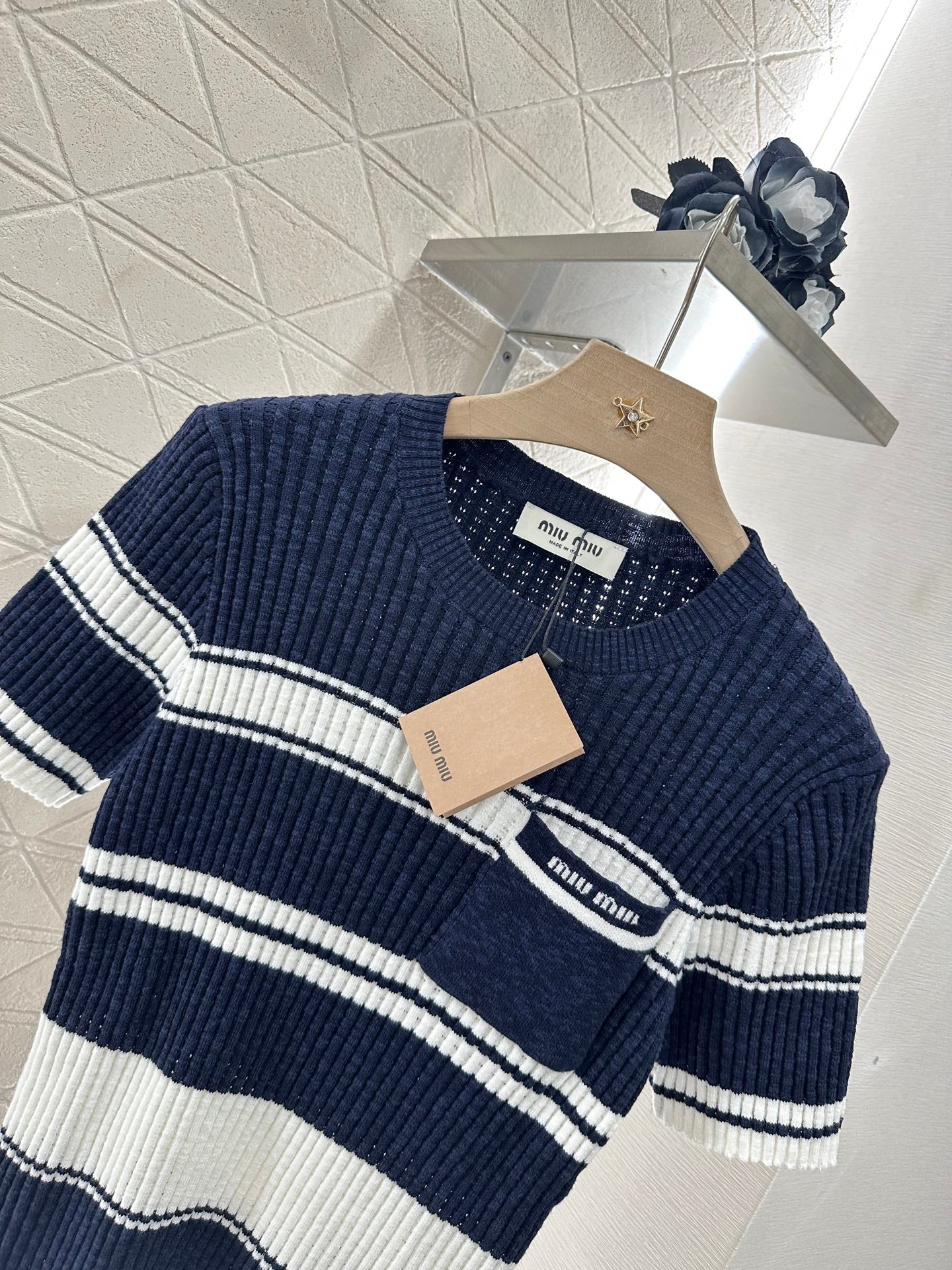 Mi*mi*♥2025 new products Knitted short sleeves