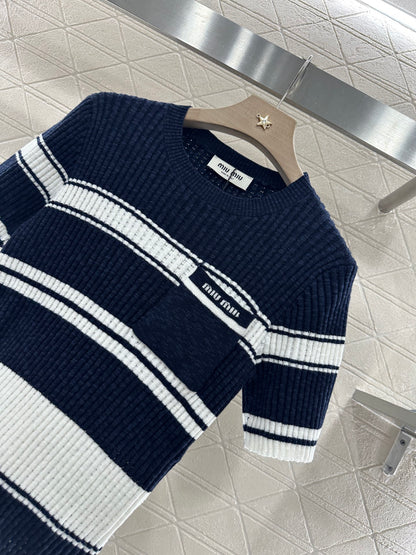 Mi*mi*♥2025 new products Knitted short sleeves